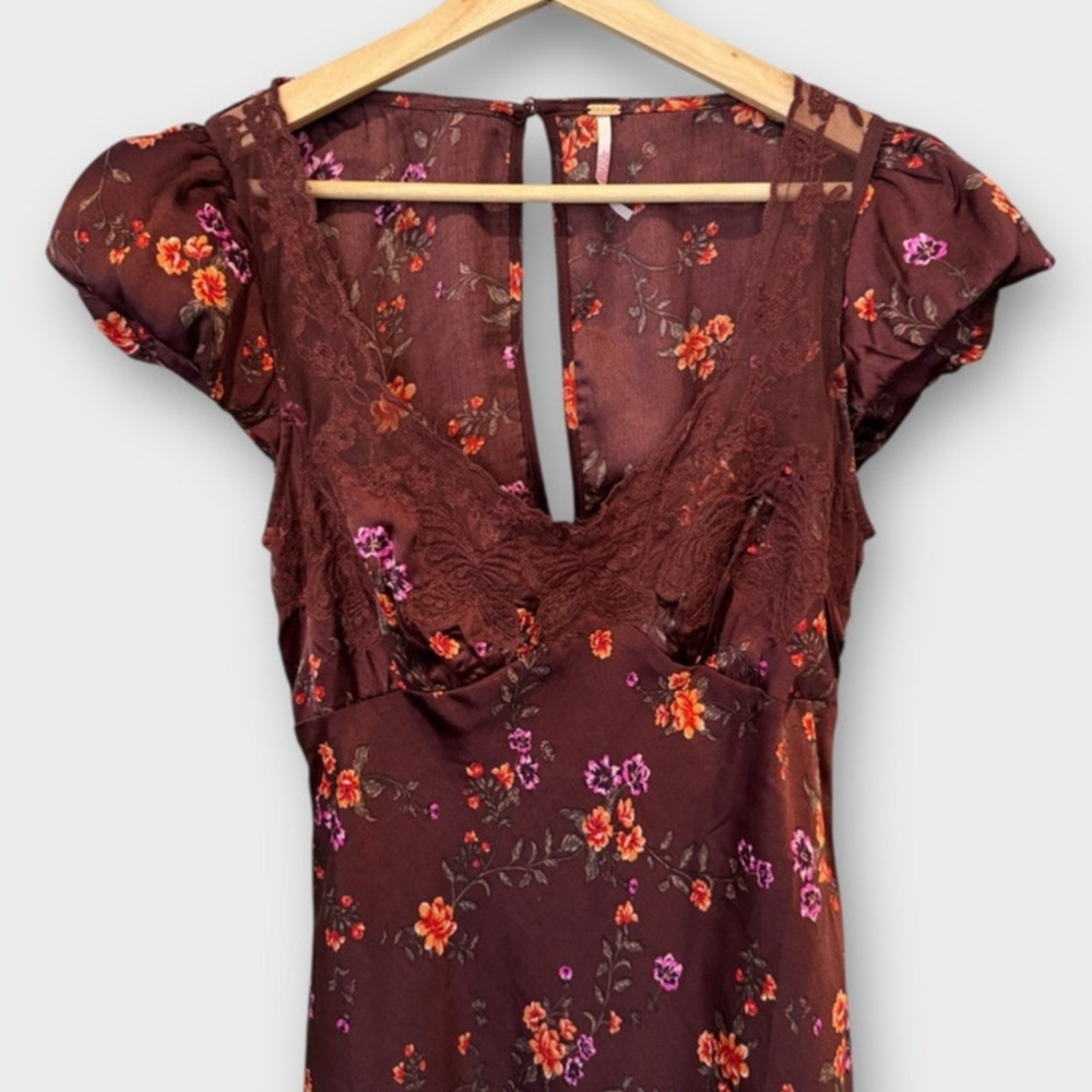 NEW Free People Butterfly Babe Cutout Maxi Dress Size Small - Picture 8 of 14